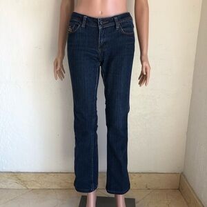 Pepe Jeans London UK73 Dark Blue Women's Size 24 Straight-Leg Jeans Denim Pants